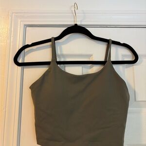 Olive green sports bra/top size M